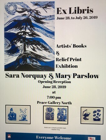 Poster for Ex Libris Book and Print show